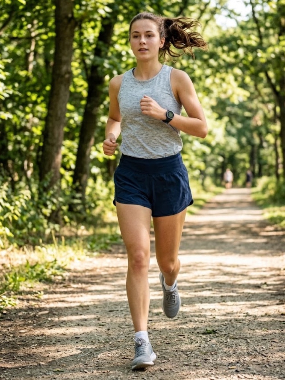 lululemon athletica Navy Side-Slit Running Shorts